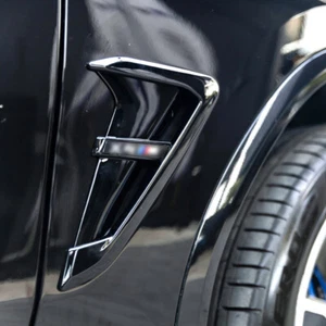 Gloss Black Side Fender Grille Vents For 2019-2024 BMW X4 G01 M40i M40d X4M F98 - Picture 1 of 12