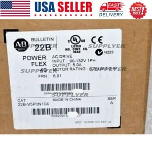 22B-V5P0N104 Brand New ALLEN BRADLEY 22B-V5P0N104 AC Drive 0.75kW 1Hp US - Picture 1 of 2