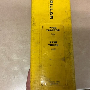 CAT Caterpillar 772B 773B SERVICE SHOP MANUAL DUMP TRUCK HAUL TRACTOR sn 64W 63W - Picture 1 of 10