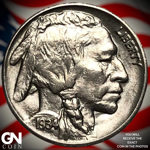 1934 P Buffalo Nickel  Q2965 Cover