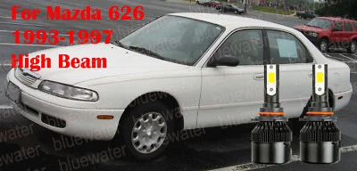 Kit de faros LED para Mazda 626 1993-1997 9005 HB3 blanco CREE haz alto Foto 1 de 4