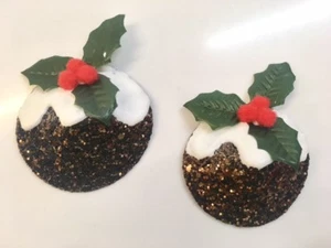 Christmas PUDDING Nipple Covers Pasties Tassels Burlesque Lingerie SECRET SANTA - Picture 1 of 1