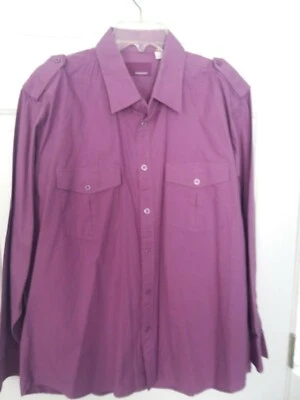 Men's Concept Clothing 100% Cotton Button-up Long Sleeve Shirt Pockets Size XL  - Image 1 of 4