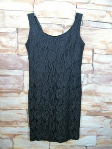 Women's Black Lace Short Dress with  Lining Size S (no tag)  X-31 - Picture 1 of 8