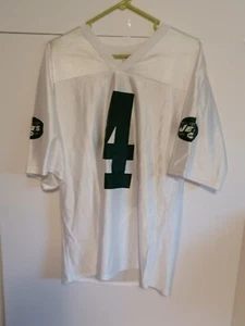 NFL New York Jets Football #4 Brett Favre White Players Jersey Adult Size M - Picture 1 of 5