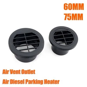 60mm / 75mm Air Diesel Heater Duct Hose Pipe Air Vent Directional Outlet Round * - Bild 1 von 13
