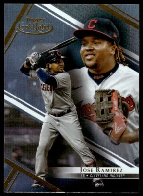 2021 Topps Gold Label Class 2 Jose Ramirez Cleveland Indians #44 R82 - Image 1 of 2