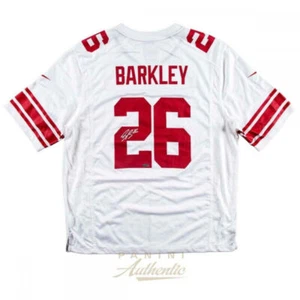 Saquon Barkley Autographed New York Giants White Nike Jersey Panini - Picture 1 of 5