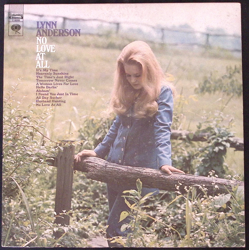 LYNN ANDERSON NO LOVE AT ALL COLUMBIA RECORDS VINYL LP 130-14 W - Image 1 of 4