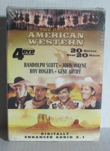 **New** Sealed, The Great American Western-20 Movies-4 DVD Set - Picture 1 of 4