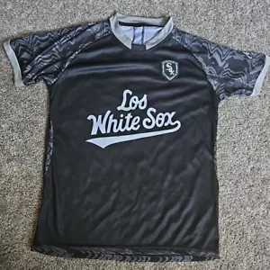 MLB Chicago White Sox "Los White Sox" Black Size XL Short Sleeve Jersey Shirt - Picture 1 of 8