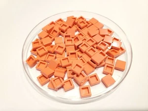 100x - LEGO Coral Tile 1 x 1 with Groove (3070b) new - Picture 1 of 1