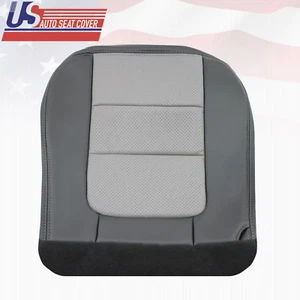 2001 Ford F250 Platinum Edition Driver Bottom All New Seat Cover in 2-Tone Gray - Picture 1 of 6