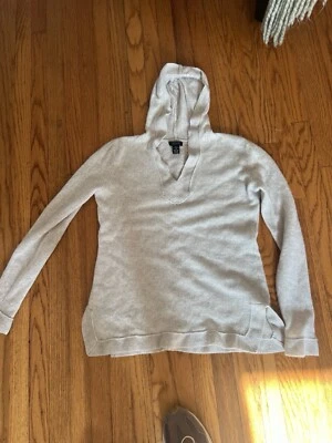 Suéter de cachemir con capucha gris Only Mine - Excelente en capas con chaleco Foto 1 de 3