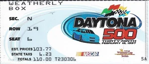 NASCAR Racing 1997 Daytona 500 Race Ticket Stub - Jeff Gordon Win - Picture 1 of 2