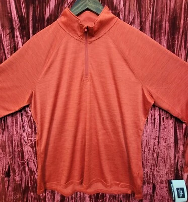 NEW Charles River Apparel NWT Space Dye Performance 1/4 Zip RED MEN'S Xl Xlarge - Изображение 1 из 4