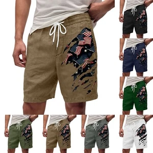Men's Summer Large Casual Loose Sports Pants Beach Shorts - Picture 1 of 33