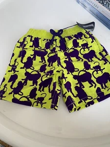 Vilbrequin Boys Happy Monkey Flocked Swim Trunks Size 8 yr - Picture 1 of 8