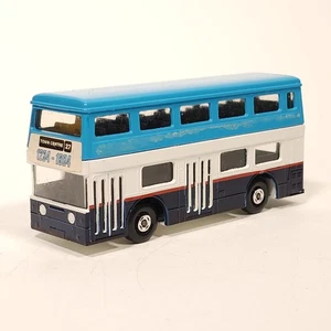 Lesney Matchbox Super King K-15 Blue White Double Decker 1972 Made in England - Picture 1 of 10
