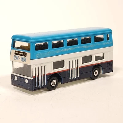 Lesney Matchbox Super King K-15 Blue White Double Decker 1972 Made in England - Image 1 of 4