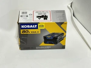 Kobalt 80 VOLT MAX ULTIMATE OUTPUT 2.5Ah Li-Ion Battery KB 2580C-06 80V OEM NEW - Picture 1 of 2