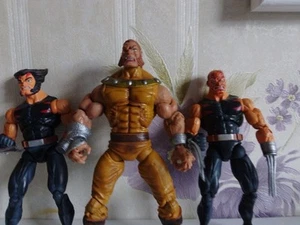 Pre Marvel Legends Toybiz Age Of Apocalypse Sabertooth + Wolverine +Variant Set - Picture 1 of 4