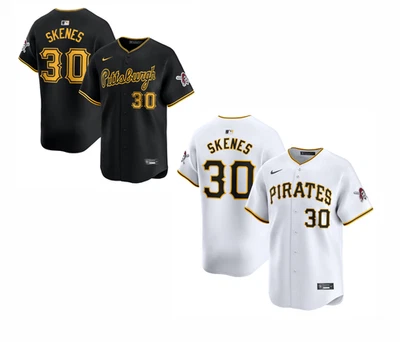 Camiseta deportiva cosida negra/blanca Youth Paul #30 Skenes Team Foto 1 de 3