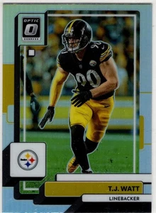 2022 Panini Donruss Optic Prizm Football T.J. Watt No. 168 Pittsburgh Steelers - Bild 1 von 2