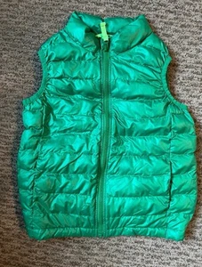 Excellent Condition Primary Brand Puffer Puffy Vest Green Size 6/7 - Picture 1 of 2