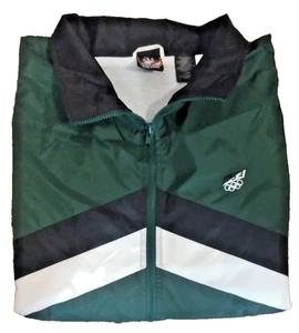 Olympics USA Men's JCPenney Windbreaker Track Jacket Green Black White Sz XL - Picture 1 of 4