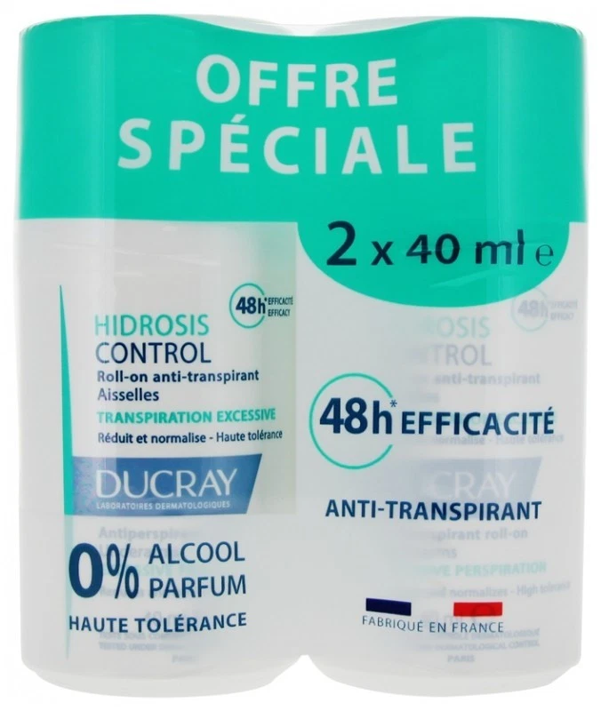 Антиперспирант роликовый для борьбы с гидрозом Ducray 2x 40 мл (2x 1,35 унции) - Изображение 1 из 1