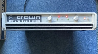 Crown Macro-Tech 2400 Power Amplifier & flight case  - Image 1 of 4
