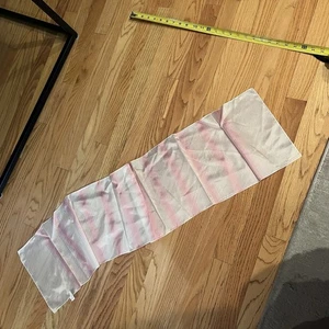 Vintage Baar & Beards “Top Hit” West German Acetate scarf 43 x 10 pink/white - Picture 1 of 4