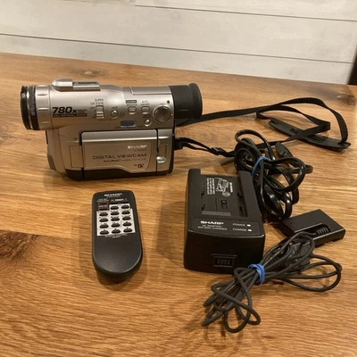 SHARP VL-WD450U Mini DV Digital Viewcam Camcorder- No Battery- Video Transfer - Image 1 of 4