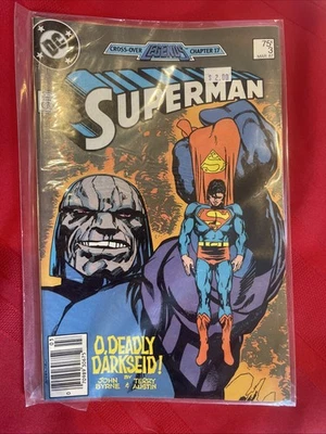 Superman Issue #3 DC "Cross-Over LEGENDS Chapter 17" March 1987 Bagged - Image 1 of 2