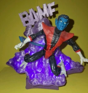 3D-gedrucktes Marvel Legends XMEN NIGHTCRAWLER BAMF Effekt Diorama LED beleuchtet  - Bild 1 von 5