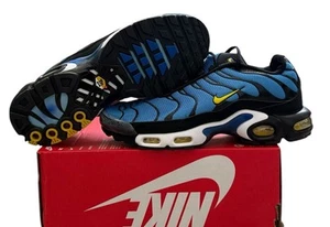 Nike Air Max Plus Tn Hyper Azul Negro Amarillo BQ4629-003 Hombres Talla 10 Sin Caja - Imagen 1 de 5