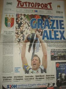 TUTTOSPORT 14/5/2012 JUVENTUS CAMPIONE D'ITALIA SCUDETTO 30 JUVE ADDIO DEL PIERO - Bild 1 von 1