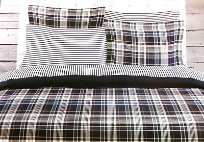 TWIN - Tommy Hilfiger - JUEGO DE JAMÓN Y EDREDÓN Bradford Azul Marino, Rojo y Blanco a Cuadros Foto 1 de 4