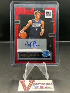 22/23 Panini Donruss - WENDELL MOORE JR RATED ROOKIE AUTO RED CHOICE /99 #226 - Picture 1 of 3