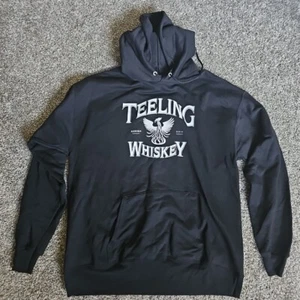Teeling Whiskey Reborn 2012 Black Size Large Hooded Sweatshirt - Alcohol Hoodie - Picture 1 of 8