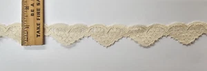 Pizzo Vintage/Antico, Ecru, Cotone, 1 Iarda - Foto 1 di 1