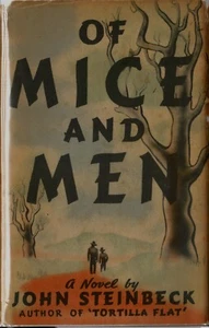 MICE AND MEN-JOHN STEINBECK-1937-SUPERIOR BOOK W/DJ-BEAUTIFUL COLLECTIBLE! - Picture 1 of 11