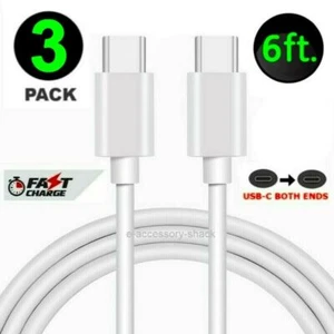 LOT=3 USB C Type C Fast Charger Cable Charging For Samsung iPad Macbook Pro - Picture 1 of 7