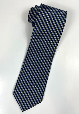 Corbata de seda pura tejida a rayas para hombre Brooks Brothers Makers en Inglaterra hecha en EE. UU. Foto 1 de 4