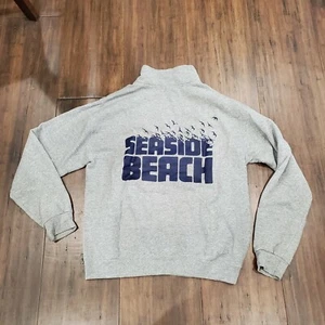 Oregon Seaside Coast Pull Over Adult Medium Northwest Gray Blue  Sweatshirt Uni - Picture 1 of 8