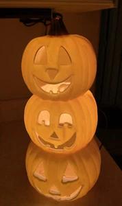 Molde soplado linterna Gemmy Halloween Jack O 3 pilas calabazas - luz 18" decoración - Imagen 1 de 4