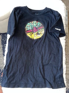 Hurley Boys Sz. XL Holograph Design Black Tee. Fun - Picture 1 of 8