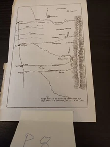1901 Captain Hardie Lepo US Phillipines Insurgency War Army Sketch Map Diagram - Picture 1 of 2