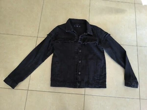 Jacke Oberteil Mädchen Teen Modern Damen Frühling Sommer Geschenkidee Denim Schwarz - Bild 1 von 8